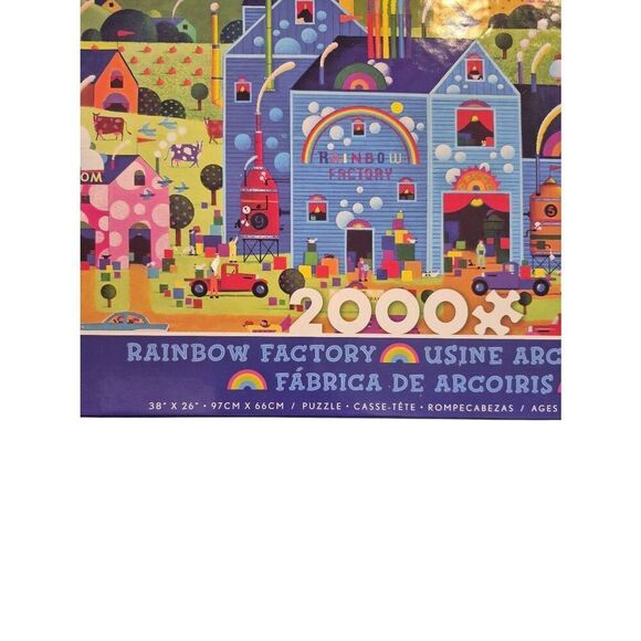 Ceaco Rainbow Factory 2000 pc Jigsaw Puzzle - Picture 5 of 10